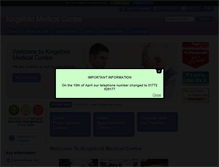Tablet Screenshot of kingsfoldmedicalcentre.co.uk